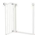Load image into Gallery viewer, Pressure Fit Dog Stair Gate No Drilling Safety Gate Auto Close for Doorways, Hallways, 74-80cm Adjustable, 78cm Tall, White