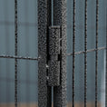 Load image into Gallery viewer, 4 Panels Dog Playpen, Heavy Duty Dog Fence, 28" H Portable Pet Playpen with Door Double Locking Latches, No Leaking Tray for Indoor Outdoor Backyard Garden, Grey