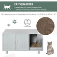 Load image into Gallery viewer, Cat Litter Box Enclosure, Hidden Litter Box Furniture, Cat House End Table Washroom with Scratching Pad, for Indoor Cats Kittens, Grey