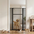Load image into Gallery viewer, 55" Extra Tall Pet Gate for Cats and Dogs, 30-41" Wide Adjustable Pressure Mounted Baby Gate for Doorways, Hallways, Stairs, Includes 2 Extensions, No Drilling, Auto Close