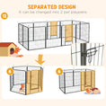 Gallery viewerに画像を読み込む, Dog Pen 12 Panels Puppy Pen Heavy Duty Pet Playpen for Indoor Outdoor for Dogs, Rabbits, Ducks 100cm High