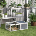 Load image into Gallery viewer, Tortoise House, Wooden Tortoise Table, Tortoise Enclosure with Adjustable Lamp Holder, Openable Lids, Pull-Out Trays - Grey