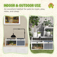 Load image into Gallery viewer, Tortoise House, Wooden Tortoise Table, Tortoise Enclosure with Adjustable Lamp Holder, Openable Lids, Pull-Out Trays - Grey