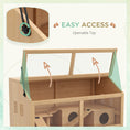 Load image into Gallery viewer, Wooden Hamster Cage, Gerbil Cage for Syrian Hamster with Exercise Play House, Openable Top 85 x 45 x 44cm - Nature
