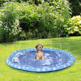 Load image into Gallery viewer, Dog Splash Pad, Pet Sprinkler Mat, Non-Slip Dog Paddling Pool, Foldable Outdoor Sprinkler and Splash Mat Water Play for Garden, Patio, Summer Fun, 170 cm