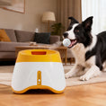 Load image into Gallery viewer, Automatic Dog Ball Launcher with 5 2.3" ETPU Balls, Dog Ball Thrower with 3 Distance Settings (20/33/46 ft), Indoor Outdoor Interactive Toy for Small Medium Breeds, Orange