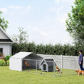 Load image into Gallery viewer, Outdoor Dog Kennel with Waterproof & UV-Resistant Cover, Dog Run with Secure Lock for Small Medium Large Dogs, 19.7' x 7.5' x 4.9'