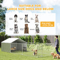 Load image into Gallery viewer, Outdoor Dog Kennel with Waterproof & UV-Resistant Cover, Dog Run with Secure Lock for Small Medium Large Dogs, 19.7' x 7.5' x 4.9'