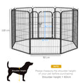 Load image into Gallery viewer, Dog Pen 8 Panels Puppy Pen Heavy Duty Pet Playpen for Indoor Outdoor for Dogs, Rabbits, Ducks 100cm High