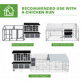 Load image into Gallery viewer, 43" Chicken Coop with Wheels, Mobile Chicken House with Nesting Box, Windows, Pull-out Tray, Perches, Wooden Chicken Tractor for 2-4 Hens, Rabbits, for Backyard, Patio, Gray