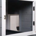 Load image into Gallery viewer, 2-tier Wood Rabbit Hutch Backyard Bunny Cage Small Animal House w/ Ramp and Outdoor Run, Grey