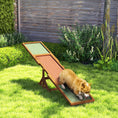 Load image into Gallery viewer, PawHut Wooden Dog Agility Seesaw for Training and Exercise, Platform Equipment Run Game Toy, Weather Resistant Pet Supplies, 83" L x 16" W x 14" H, Orange