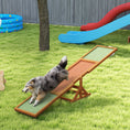Load image into Gallery viewer, PawHut Wooden Dog Agility Seesaw for Training and Exercise, Platform Equipment Run Game Toy, Weather Resistant Pet Supplies, 83" L x 16" W x 14" H, Orange