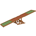 Load image into Gallery viewer, PawHut Wooden Dog Agility Seesaw for Training and Exercise, Platform Equipment Run Game Toy, Weather Resistant Pet Supplies, 83" L x 16" W x 14" H, Orange