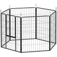 Load image into Gallery viewer, Dog Playpen, Wide 31.5"W Heavy-Duty Metal Puppy Play Pen, Pet Exercise Fences for Outside and Indoor, DIY Design with Door for Multiple Dogs, 6 Panels, 39"H