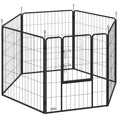 Load image into Gallery viewer, Dog Playpen, Wide 31.5"W Heavy-Duty Metal Puppy Play Pen, Pet Exercise Fences for Outside and Indoor, DIY Design with Door for Multiple Dogs, 6 Panels, 39"H