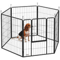 Load image into Gallery viewer, Dog Playpen, Wide 31.5"W Heavy-Duty Metal Puppy Play Pen, Pet Exercise Fences for Outside and Indoor, DIY Design with Door for Multiple Dogs, 6 Panels, 39"H