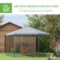 Load image into Gallery viewer, Walk in Chicken Run Chicken Coop Galvanised Outdoor Poultry Cage w/ Cover, for 10-15 Chickens, Hens, Rabbits, Ducks, 4 x 3.5 x 2.6m - Silver Tone