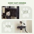 Load image into Gallery viewer, 59 Inch Cat Tree, Large Multi-Level Cat Tower with Sisal Scratching Posts, Cozy Condo, Top Perch, Ladder and Interactive Balls for Indoor Kittens, Dark Grey