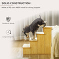 Load image into Gallery viewer, PawHut Pet Stairs, Small Pet Steps with Cushioned Removable Covering for Dogs and Cats Up To 22 lbs. , Natural