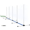 Load image into Gallery viewer, PawHut 2 Piece Dog Agility Training Equipment Set with Spray Water Tube, Weave Poles, Whistle, Carry Bag, Dog Agility Course for Outdoor, Garden, Backyard, White