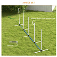 Load image into Gallery viewer, PawHut 2 Piece Dog Agility Training Equipment Set with Spray Water Tube, Weave Poles, Whistle, Carry Bag, Dog Agility Course for Outdoor, Garden, Backyard, White