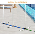 Load image into Gallery viewer, PawHut 2 Piece Dog Agility Training Equipment Set with Spray Water Tube, Weave Poles, Whistle, Carry Bag, Dog Agility Course for Outdoor, Garden, Backyard, White