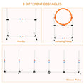 Load image into Gallery viewer, 3PC Dog Agility Equipment Set, Obstacle Course Exercise for Dog Include Adjustable Hurdle, Hoop, Weave Poles and Carry Bag