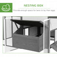 Load image into Gallery viewer, PawHut 100" Chicken Coop Wooden Chicken House Large Rabbit Hutch Poultry Cage Hen Pen Backyard with Double Run, Nesting Box