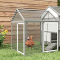 Load image into Gallery viewer, PawHut 100" Chicken Coop Wooden Chicken House Large Rabbit Hutch Poultry Cage Hen Pen Backyard with Double Run, Nesting Box