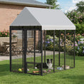 Load image into Gallery viewer, Large Dog Kennel Outdoor with Roof, 3 Doors, Expandable Heavy Duty Dog Kennel Outside Run Enclosure with Secure Lock, Removable Door, for Small Medium Large Pets, Chickens, Ducks, 6' x 4' x 6'