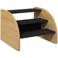 Load image into Gallery viewer, Dog Steps for Sofa and Bed, 3-Step Dog Stairs, Lightweight Pet Stairs with Side Panels, Non-Slip Feet for Small Puppies, Easy Assembly, Oak Finish