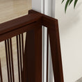 Load image into Gallery viewer, PawHut Freestanding Pet Gate, Wooden Dog Gate with 28"-75" Retractable Length, Support Feet, Non-Slip Mats, 3 Panel Pet Gate for Indoor, Stairway, Doorway, Brown