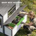 Load image into Gallery viewer, Wooden Chicken Coop, Hen House for 2-4 Hens, Outdoor Playhouse Poultry Cage with 2 Nesting Boxes, Waterproof Roof, Windows, Chicken Hutch for Farm Backyard, 72" x 50" x 54", White