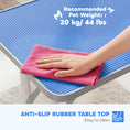 Load image into Gallery viewer, Foldable Dog Grooming Table, 32" Portable Pet Grooming Table with Height Adjustable Arm and Anti-Slip Rubber Top for Small Medium Dogs and Cats, Blue