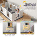 Load image into Gallery viewer, Whelping Box for Dogs with Water-Resistant Washable Whelping Pad, Dog Whelping Box with Clear Panels, Adjustable Entrance, Two Room Design, Non-Slip Foot Pads, for Small Dogs, 164 x 80cm