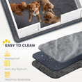 Load image into Gallery viewer, Whelping Box for Dogs with Water-Resistant Washable Whelping Pad, Dog Whelping Box with Clear Panels, Adjustable Entrance, Two Room Design, Non-Slip Foot Pads, for Small Dogs, 164 x 80cm