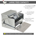 Load image into Gallery viewer, 11.5KG Automatic Chicken Poultry Feeder Rat Proof Treadle Self Opening with Galvanized Steel and Aluminium