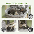Load image into Gallery viewer, Cat Tower, 81" Cat Tree for Large Cats Adult w/ Scratching Posts, Scratching Board, Cat Condos, Cat Beds, Hammocks, Jumping Platforms, Toy Balls, Rope Cat Toy, Light Grey