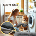 Load image into Gallery viewer, Memory Foam Dog Bed Sofa, Washable Orthopedic Dog Bed Couch with Removable Flannel Cover, 3-Sided Pet Pillow with U-Shape Bolster, Non-Slip Bottom, Grey, 112 x 80 x 16.5 cm