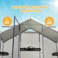Load image into Gallery viewer, Large Catio Outdoor Cat Enclosure, Galvanized Steel Walk-in Cat Patio for Multiple Kittens, Outdoor Kitty Cage with Waterproof Cover, 5 Adjustable Platforms, Hammock, Metal Chicken Coop Run