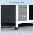 Load image into Gallery viewer, Dog Kennel Outdoor Wooden Dog House with Removable Floor, Elevated Pet Shelter, Anti-Corrosion Wood, for Large Dogs, 106.5H x 110W x 98Dcm - Grey