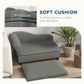 Load image into Gallery viewer, PawHut Pet Sofa, Dog Couch, Elevated Pet Bed for Small Dogs, with Hidden Storage, Soft Tufted Cushion, Gray