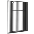 Load image into Gallery viewer, 55" Extra Tall Pet Gate for Cats and Dogs, 30-41" Wide Adjustable Pressure Mounted Baby Gate for Doorways, Hallways, Stairs, Includes 2 Extensions, No Drilling, Auto Close