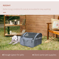 Load image into Gallery viewer, Pet Carrier Folding Bag Car Seat Cat Dog Puppy Kennel Portable Travel Cage Tote Case Mesh Holder House Grey