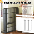 Load image into Gallery viewer, Dog Pen, 6 Panel Puppy Pen, Steel Dog Playpen, for Medium Breeds, 80cm Tall, Black