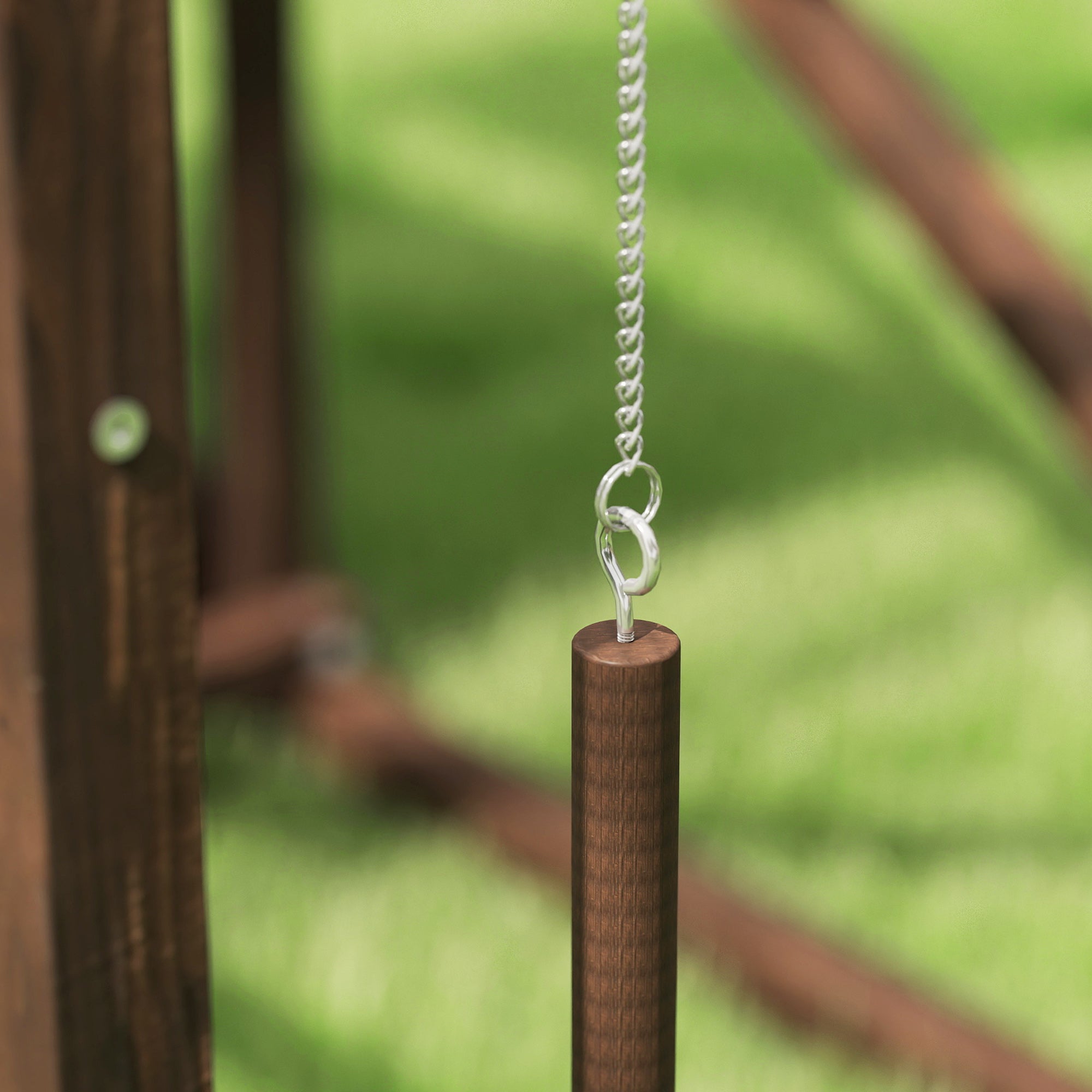 PawHut Wooden Chicken Activity Play Set, Chicken Coop Accessory with Perch, Swing, Ladder, Platforms, Feeder Storage for 4-6 Chickens, Coffee