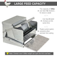 Load image into Gallery viewer, PawHut 25 lbs Capacity Automatic Chicken Poultry Feeder with a Galvanized Steel and Aluminium Build, Weatherproof Design