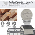 Load image into Gallery viewer, PawHut 100" Chicken Coop Wooden Chicken House Large Rabbit Hutch Poultry Cage Hen Pen Backyard with Double Run, Nesting Box