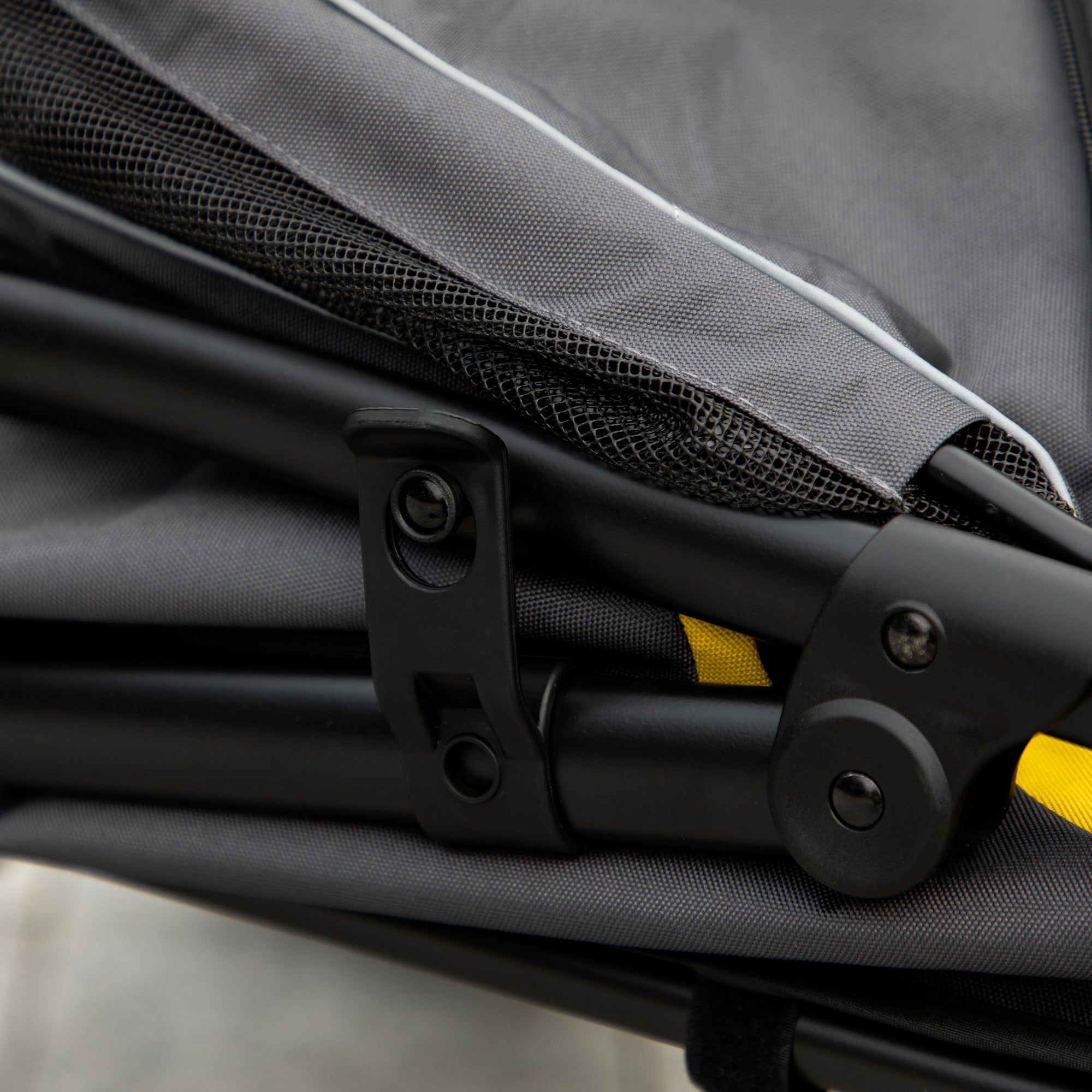 Dog Stroller Pet Pram Dog Pushchair Buggy with Adjustable Canopy for Medium and Large Breeds, Dark Grey